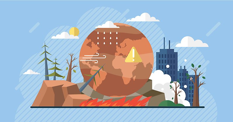 Illustration klimatextremer.