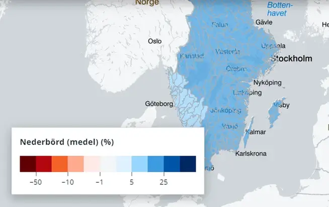 Bild som visar hur klimatscenariotjänsten ser ut.