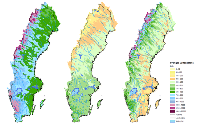 Sveriges vattenbalans