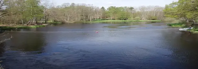 Mätinstrumenten beräknar flödet för profilen av vattendraget